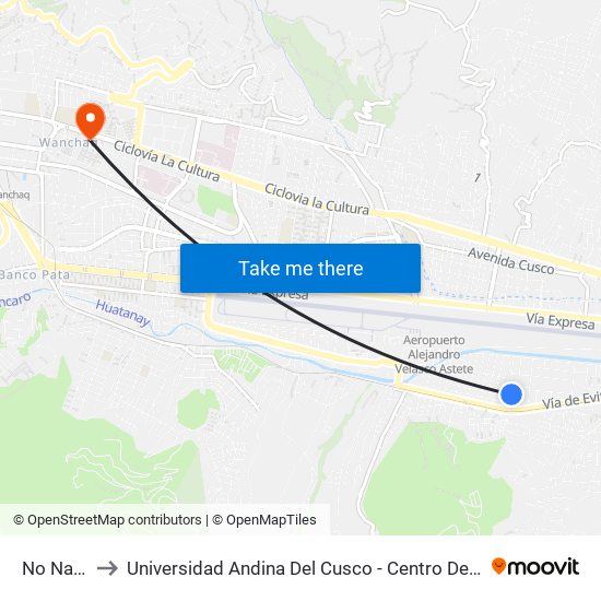 No Name to Universidad Andina Del Cusco - Centro De Idiomas map