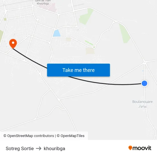 Sotreg Sortie to khouribga map