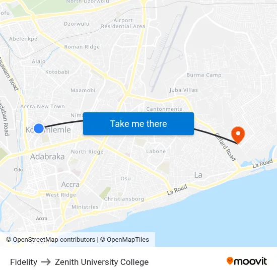 Fidelity to Zenith University College map