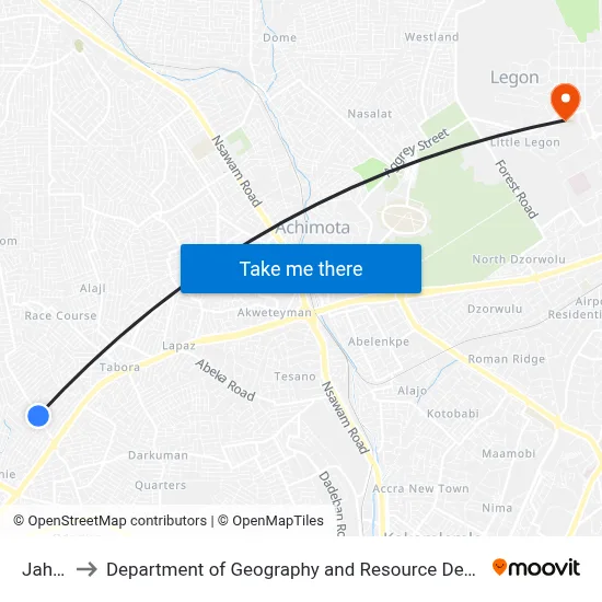Jah Love to Department of Geography and Resource Development, University of Ghana map