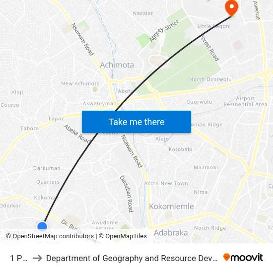 1 Plus 1 to Department of Geography and Resource Development, University of Ghana map