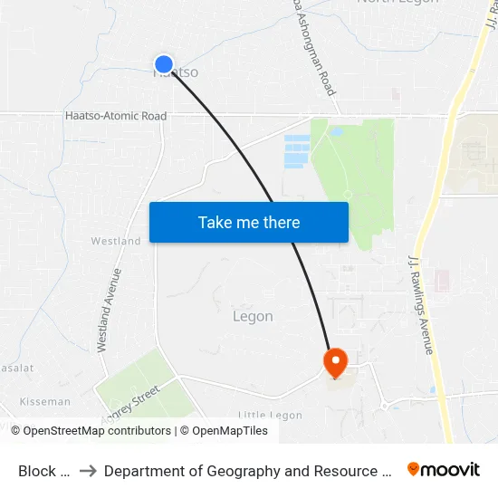 Block Factory to Department of Geography and Resource Development, University of Ghana map