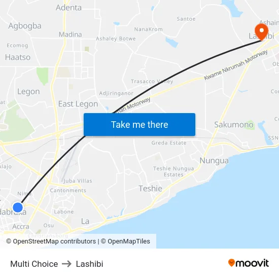 Multi Choice to Lashibi map