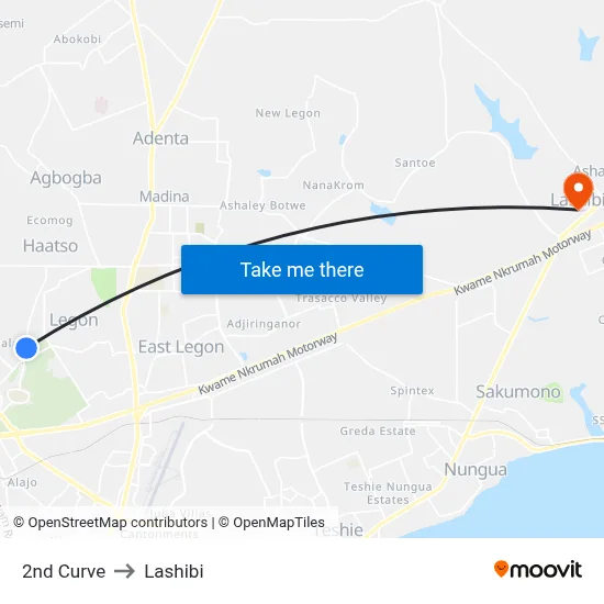 2nd Curve to Lashibi map