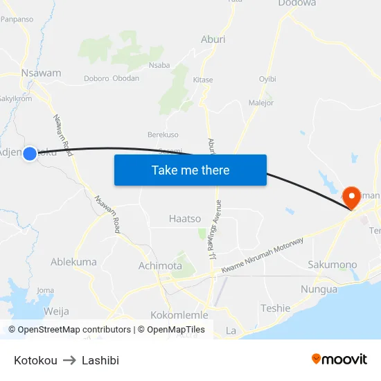 Kotokou to Lashibi map