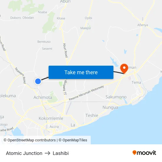 Atomic Junction to Lashibi map