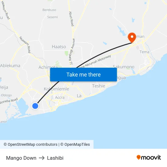 Mango Down to Lashibi map