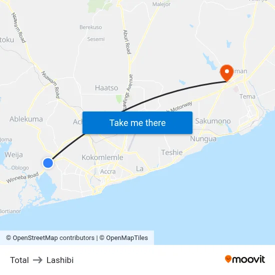 Total to Lashibi map