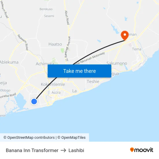 Banana Inn Transformer to Lashibi map
