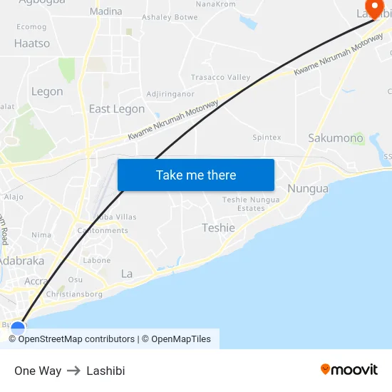 One Way to Lashibi map