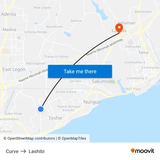Curve to Lashibi map