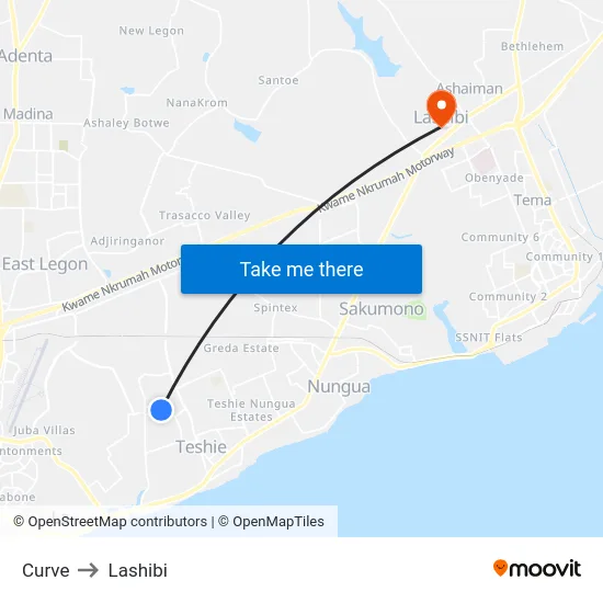 Curve to Lashibi map