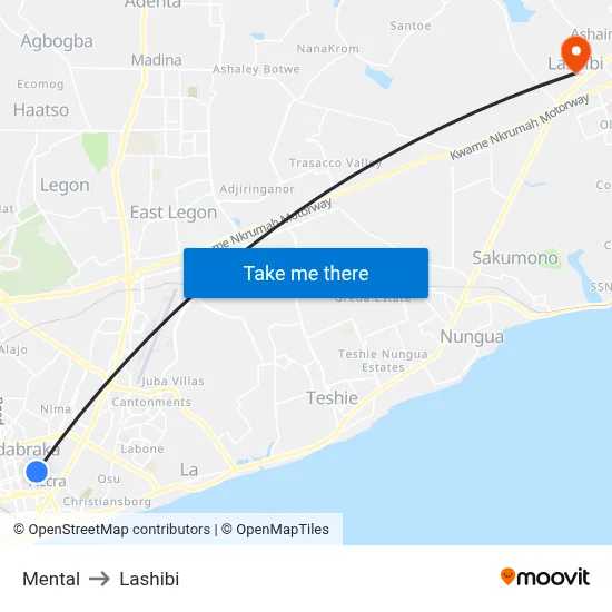 Mental to Lashibi map