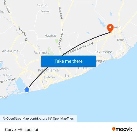 Curve to Lashibi map