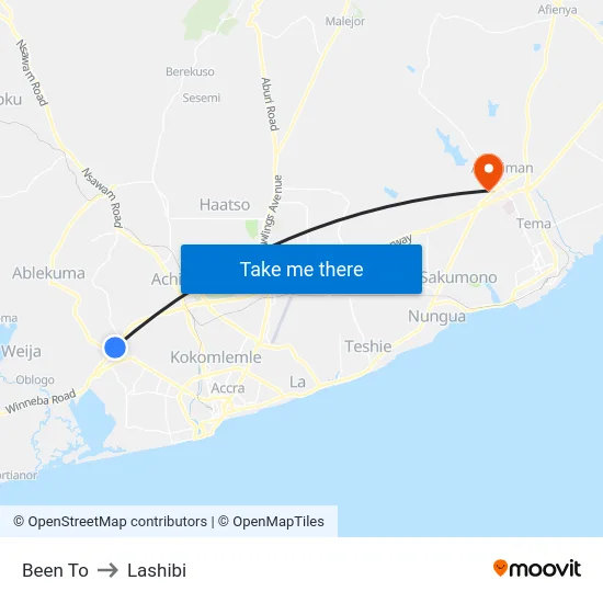 Been To to Lashibi map