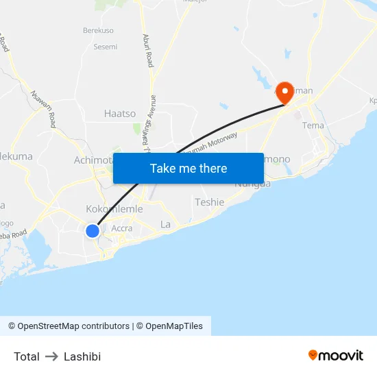 Total to Lashibi map