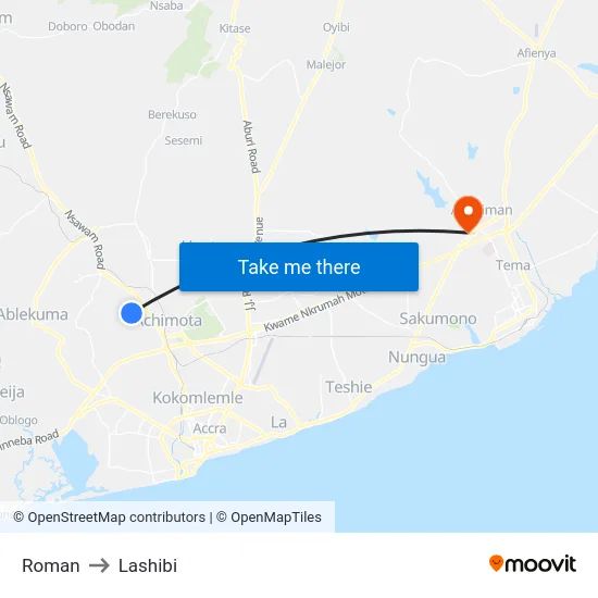 Roman to Lashibi map