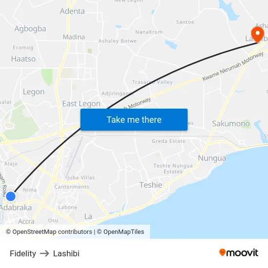 Fidelity to Lashibi map