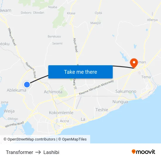 Transformer to Lashibi map