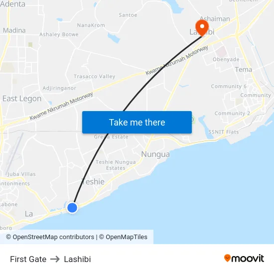 First Gate to Lashibi map