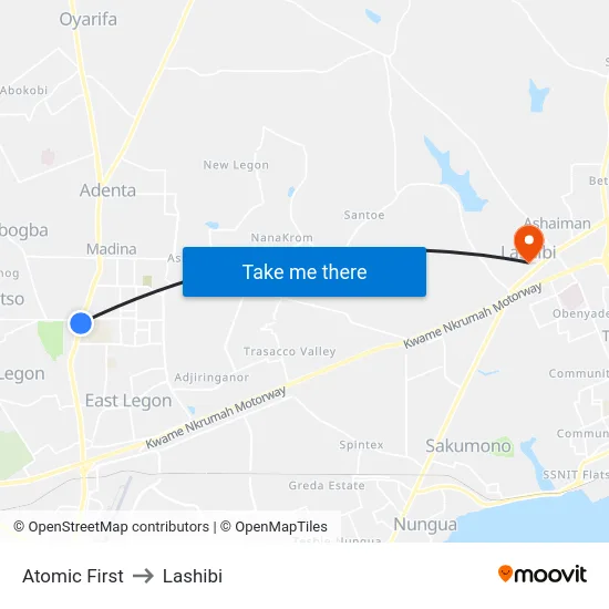 Atomic First to Lashibi map