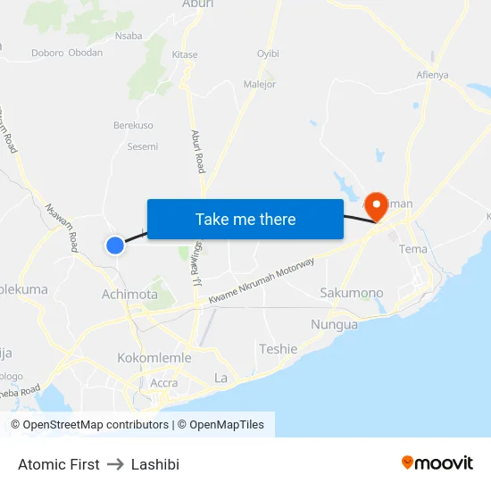 Atomic First to Lashibi map