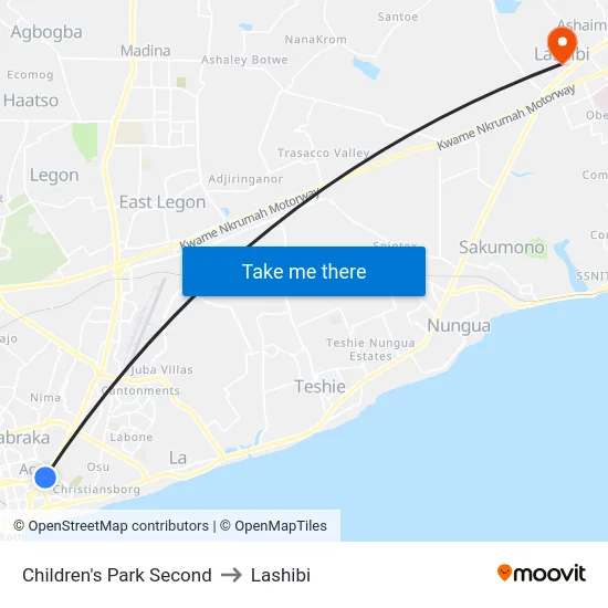 Children's Park Second to Lashibi map