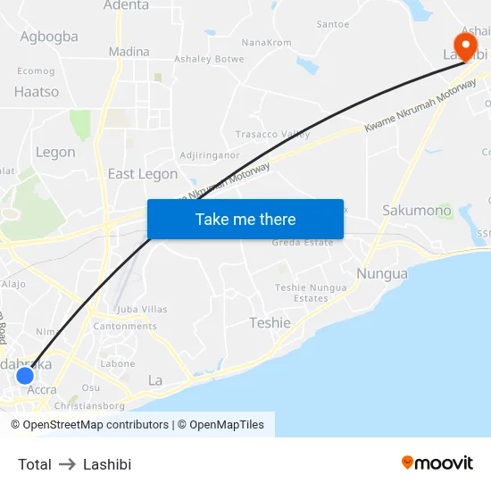 Total to Lashibi map