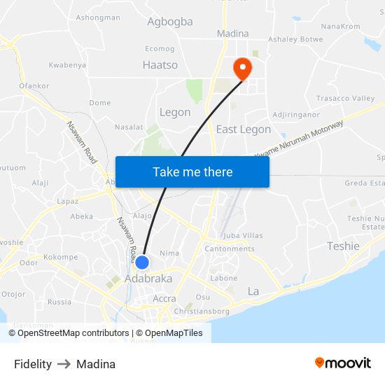 Fidelity to Madina map