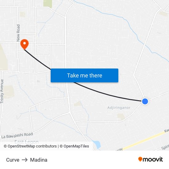 Curve to Madina map