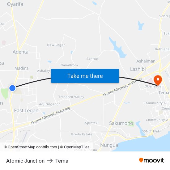 Atomic Junction to Tema map