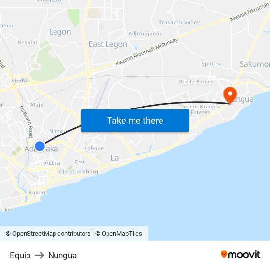 Equip to Nungua map