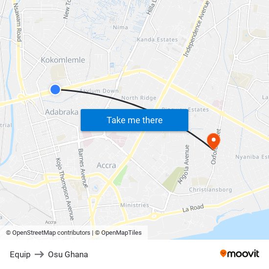 Equip to Osu Ghana map
