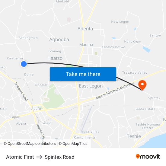 Atomic First to Spintex Road map