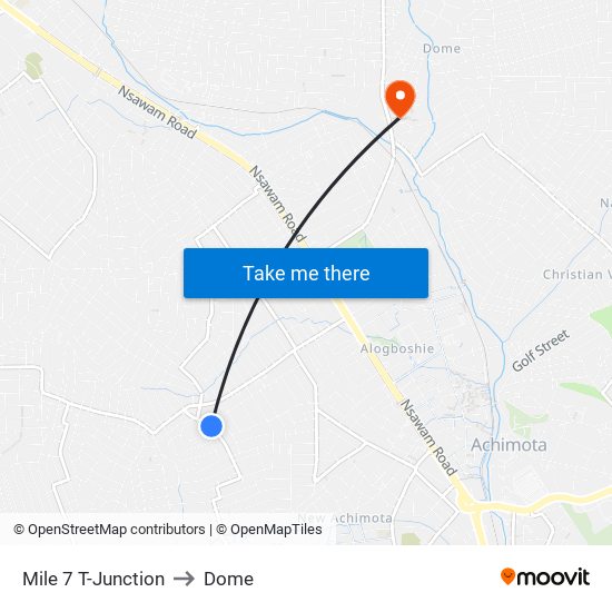 Mile 7 T-Junction to Dome map