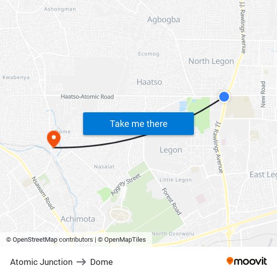 Atomic Junction to Dome map