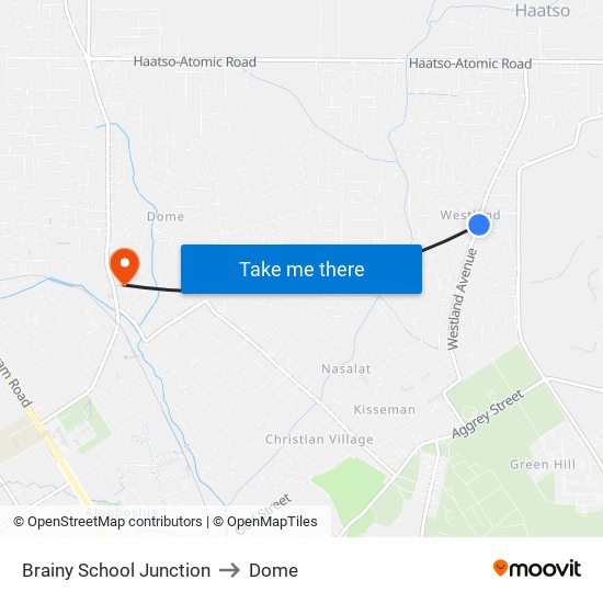 Brainy School Junction to Dome map