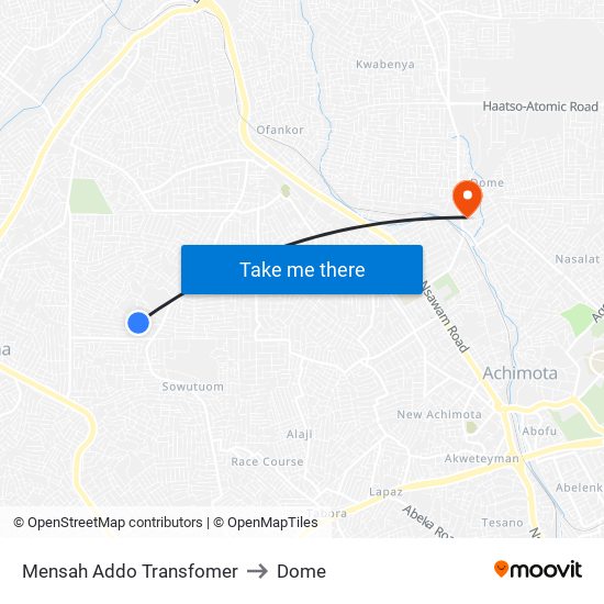 Mensah Addo Transfomer to Dome map