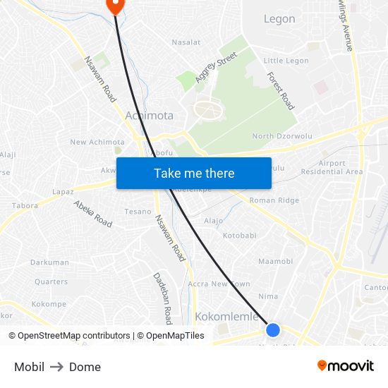 Mobil to Dome map