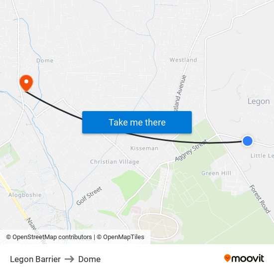 Legon Barrier to Dome map