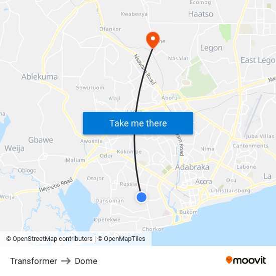 Transformer to Dome map