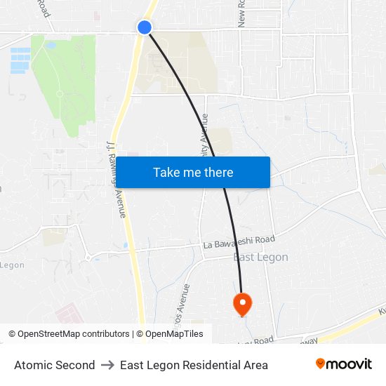 Atomic Second to East Legon Residential Area map