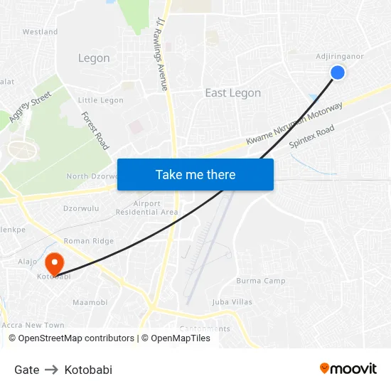 Gate to Kotobabi map