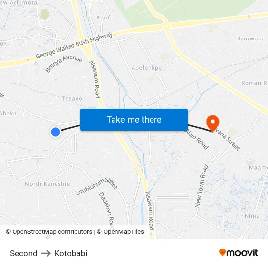 Second to Kotobabi map