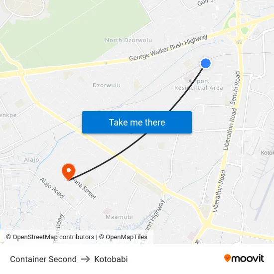 Container Second to Kotobabi map