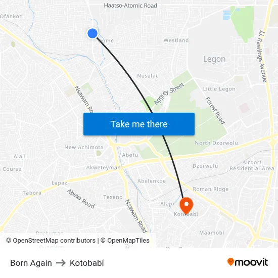 Born Again to Kotobabi map