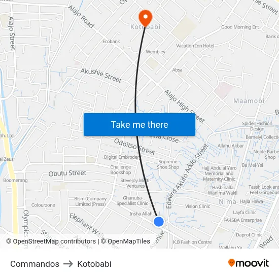 Commandos to Kotobabi map