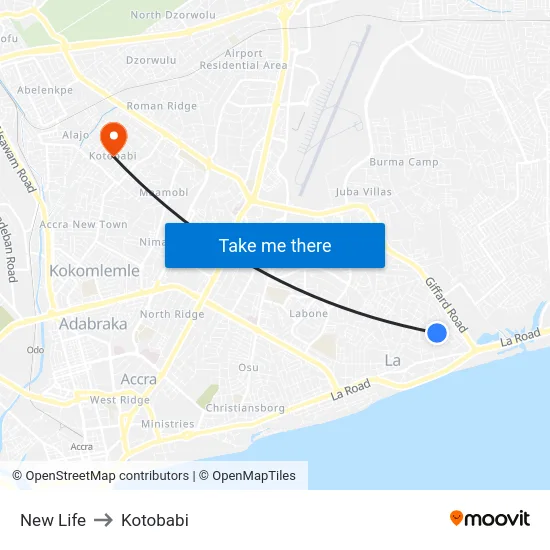 New Life to Kotobabi map