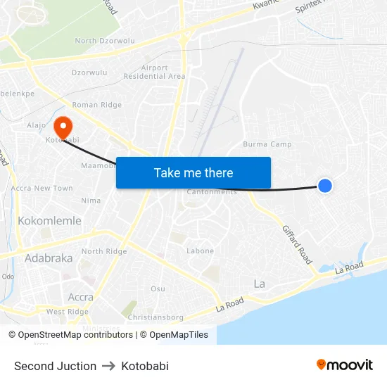 Second Juction to Kotobabi map