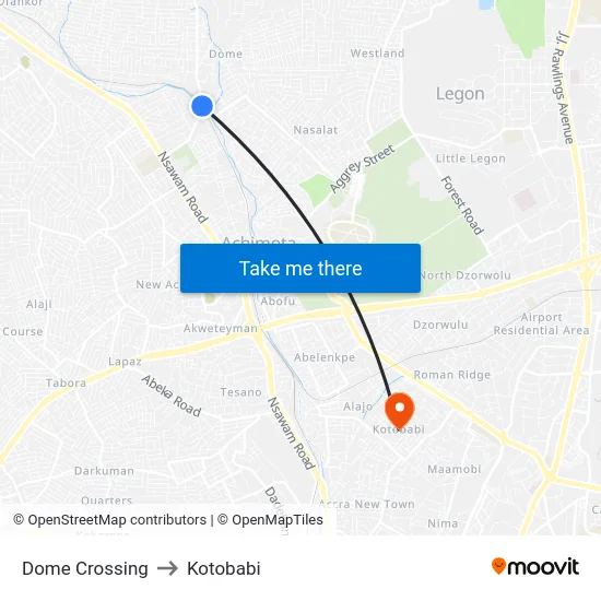 Dome Crossing to Kotobabi map